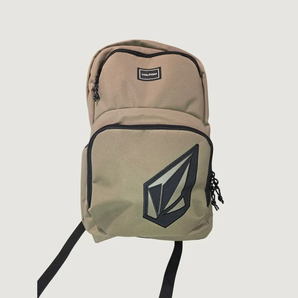 Volcom Variable Backpack Dark Khaki D6532512 Padded Laptop Sleeve New - Picture 1 of 7
